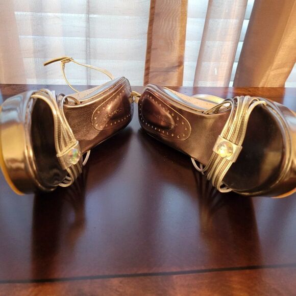 CARRINI WOMEN"S WEDGE STYLE  OPEN TOE  ANKLE STRAP SANDAL - Picture 11 of 16